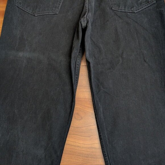 Vintage Levis 550 Jeans Mens 36x33 Black Denim Relaxed Fit Tapered Leg 2001 Y2K - Picture 11 of 14